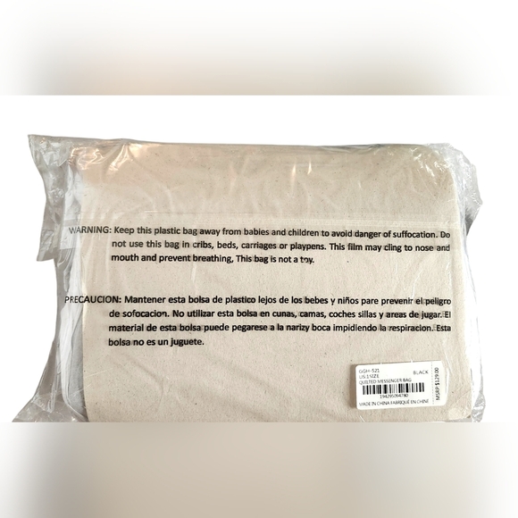 NWT Gilda Paris Quilted Crossbody-Black - Picture 6 of 6